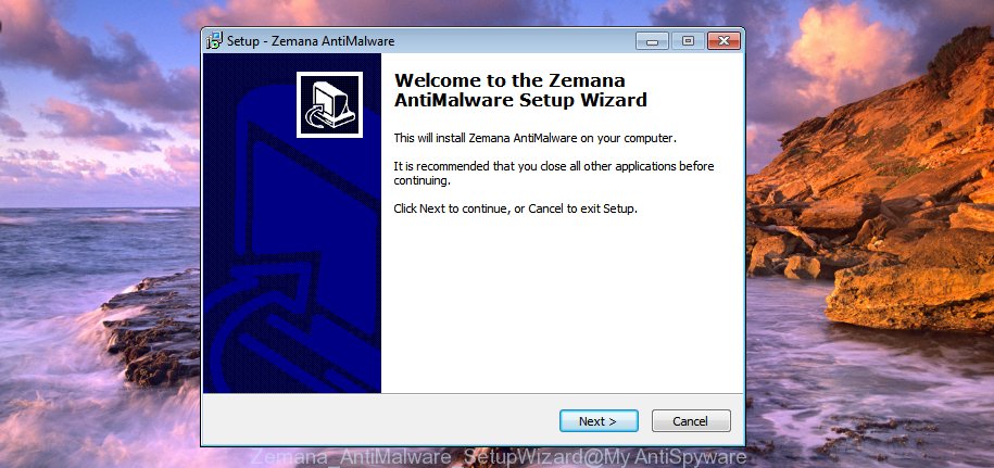 Asistente de instalación de Zemana Anti-Malware (ZAM)